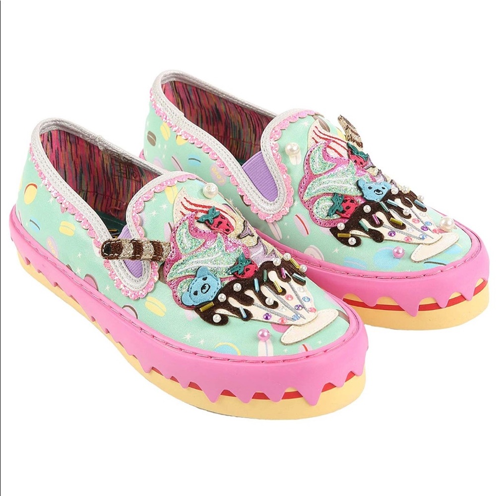 Irregular Choice Ice Queen Mint/Pink Sneakers